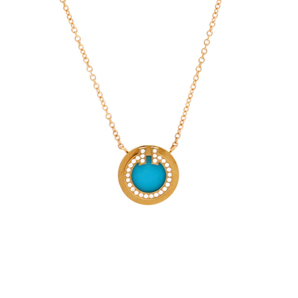 Tiffany & Co. Small T Circle Pendant Necklace